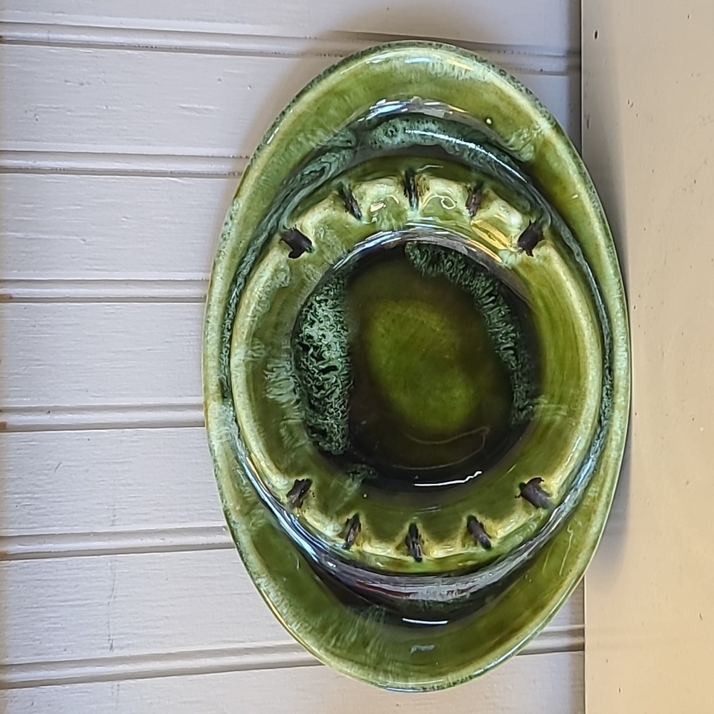 Vintage California USA Green Ashtray
